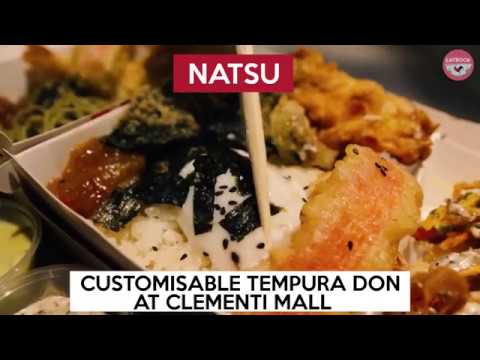 Customisable Tempura Don At The Clementi Mall | Natsu