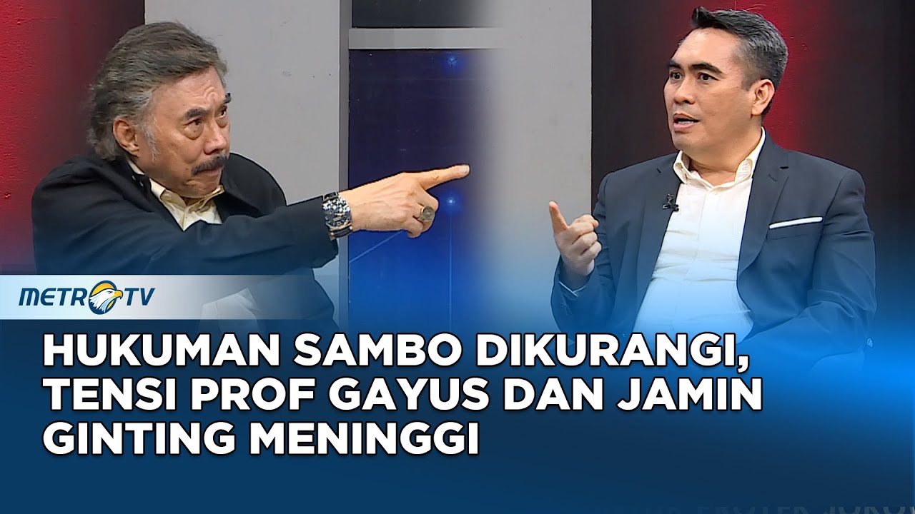 Panas! Prof Gayus Kembali Berdebat Dengan Jamin Ginting Soal Sambo