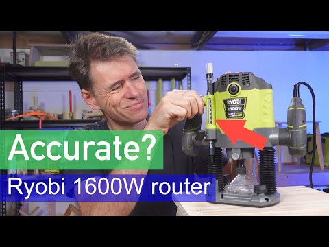 Ryobi 1600W router depth gauge | is it accurate?