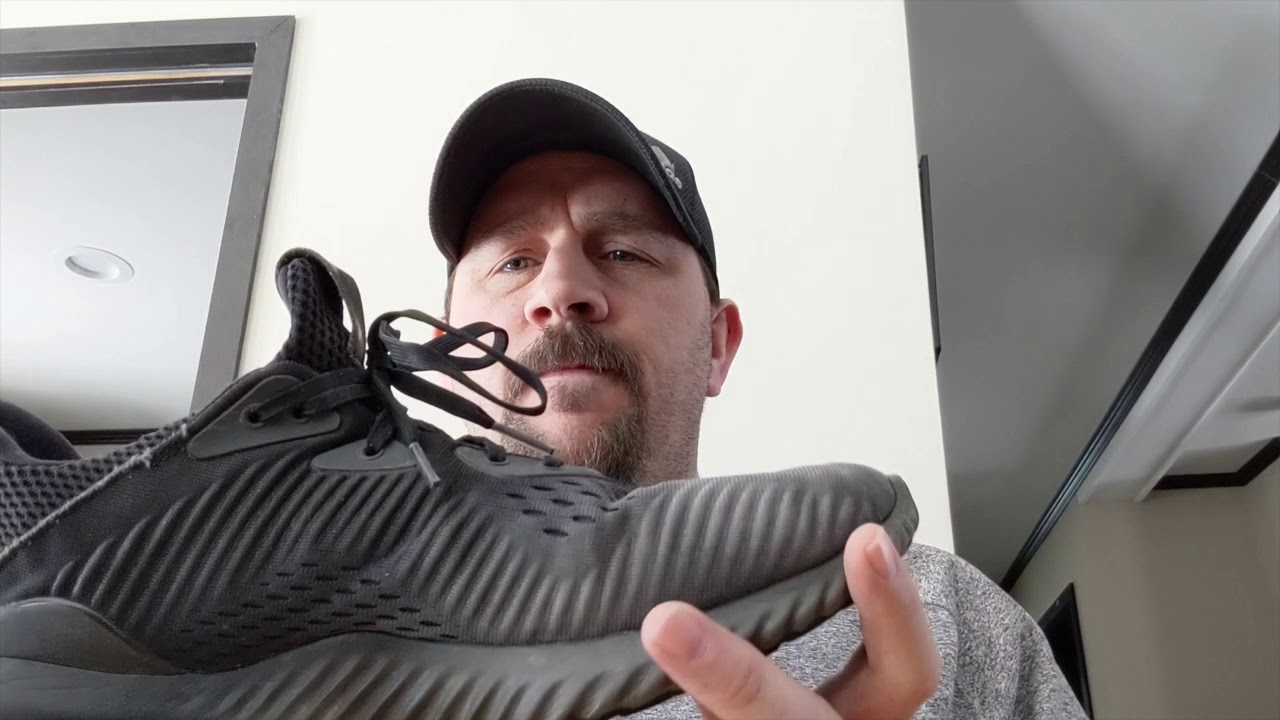 ADIDAS Alpha bounce Running sneakers - YouTube