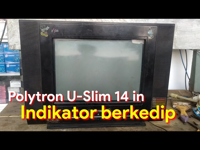 Cara mengatasi TV Polytron U-slim 14 in Indikator berkedip vlog 123 class=