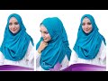 DIY!!!How to sew double loop hijab with side pleat|Hijab tutorial|Modest Baliqees