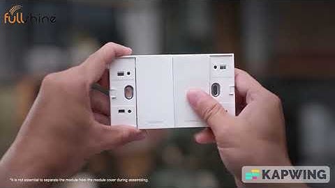 Hướng dẫn lắp ráp đấu dây 1 bộ công tắc đôi AvatarOn A - Schneider Electric