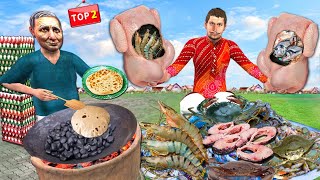 Tandoori Roti Sea Food Chicken Cooking Street Food Hindi Moral Stories Hindi Kahani New Comedy Video