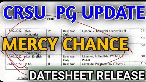 Crsu PG Mercy Chance Date sheet update