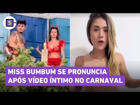 Miss Bumbum se defende após flagra íntimo em banheiro no Carnaval: 'Me divertindo'