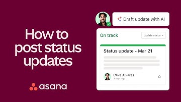 How to create, share, and customize status updates in Asana
