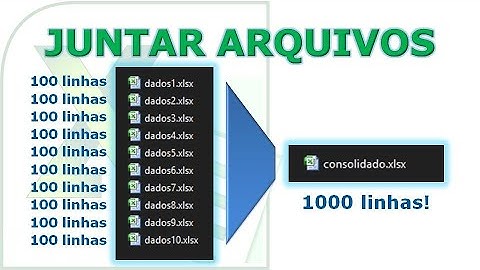 Como juntar (consolidar) dados de vários arquivos de Excel em um arquivo só