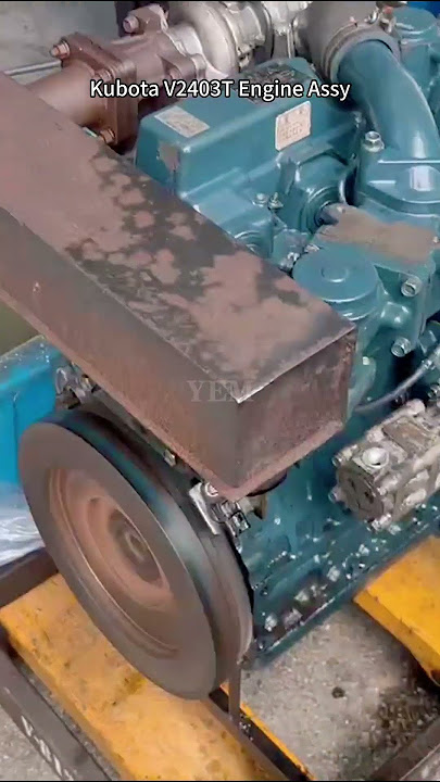 For Kubota V2403T Engine Assy Genuine Starter Video