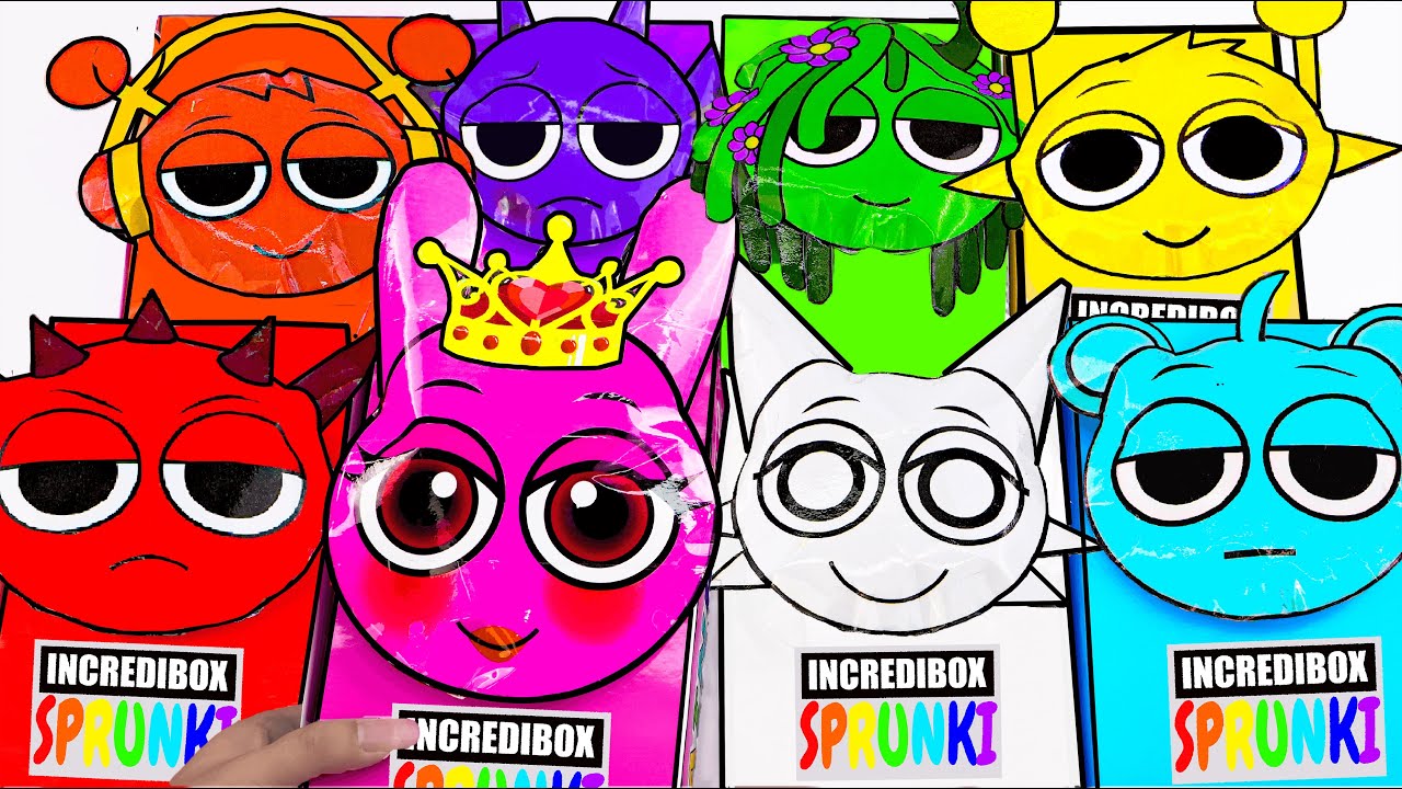 Paper DIY💖 Unboxing INCREDIBOX Blind Box, How to make Blind Bag | Tana Cubes DIY