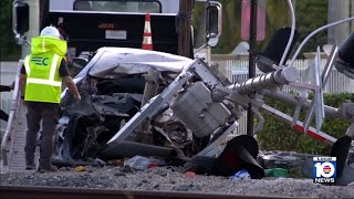 1 airlifted after Brightline train crashes into car in North Miami