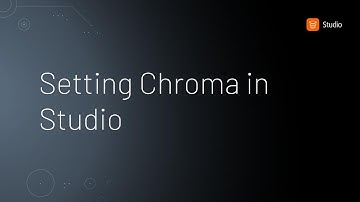 Setting Chroma in Studio • Hudl Studio
