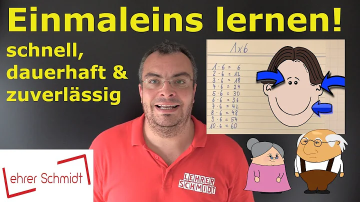 Einmaleins (1x1) lernen! Schnell, dauerhaft & zuverlässig! | Lehrerschmidt