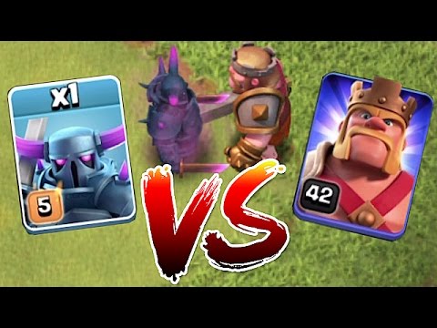 BATTLE TO THE DEATH!!! MAX PEKKA vs. LVL 42 HERO!! | clash of clans