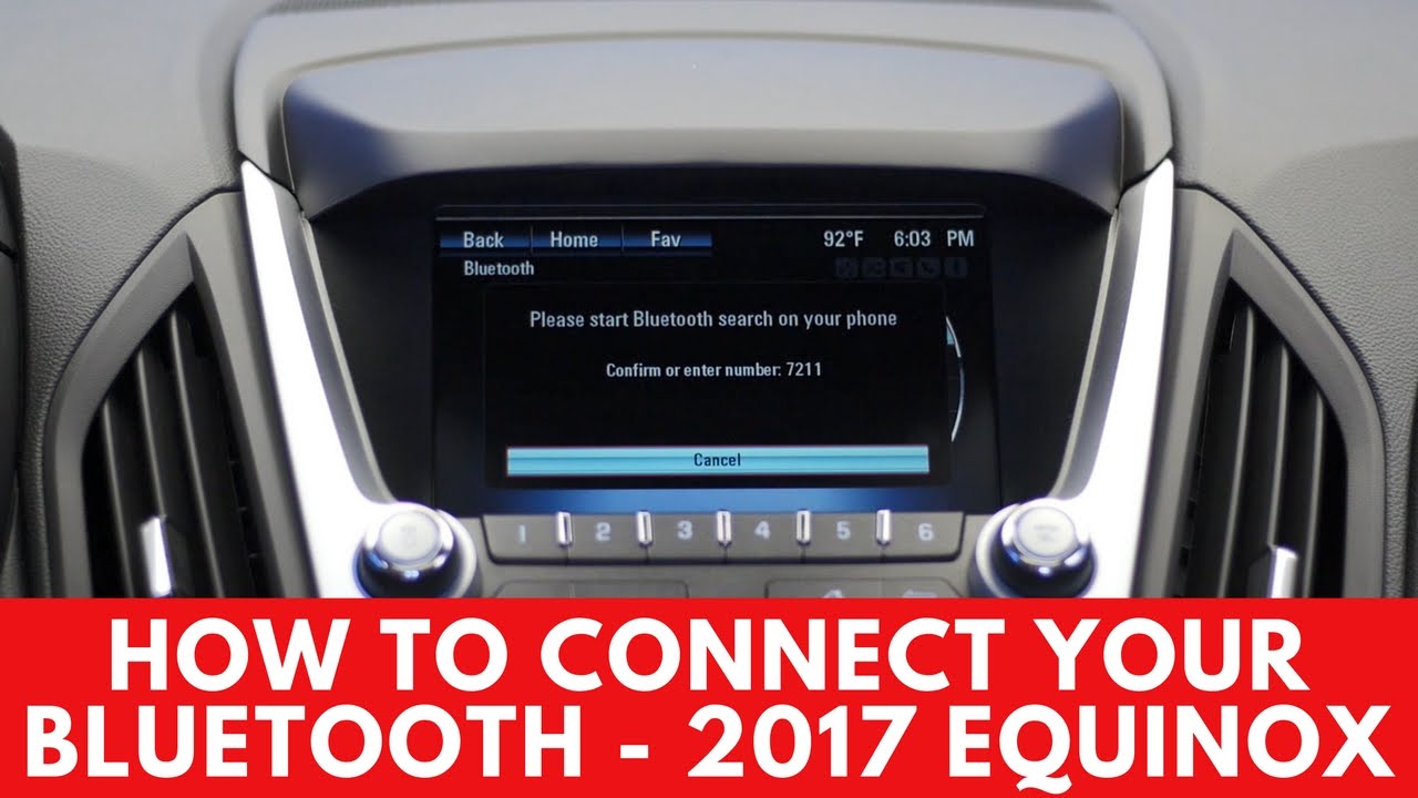 2017 Chevrolet Equinox: How to Connect Bluetooth - YouTube