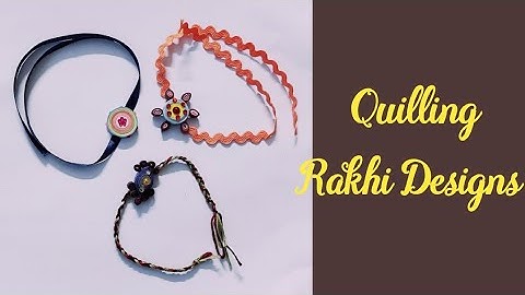 Quilling Rakhi Designs I Handmade Rakhi for Beginners I Bhargavi Reddy