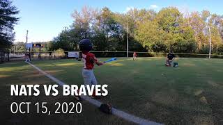 7U Nats vs Braves | RYBA | Oct 15, 2020