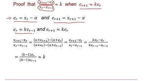 MEI Numerical Methods: Convergence 1-1