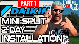 🏠 DAIKIN 7-ZONE MINI SPLIT INSTALL – PART 1: FULL SYSTEM SETUP IN FREEPORT, NY