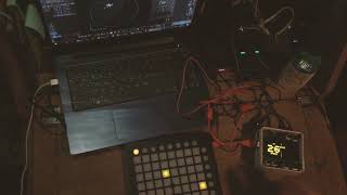 Myéline // Monome Norns / Launchpad mk 2 / Plonky Script / Supermassive / Portal