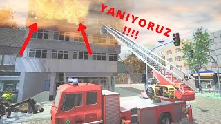 İtfaiye Arabası Oyunu, Şehir içi Yangın Söndürme Simülatörü - Fire Truck Rescue Driving-Gameplay FHD screenshot 5
