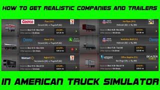 HOW TO GET *REALISTIC* COMPANIES AND TRAILERS IN AMERICAN TRUCK SIMULATOR (2022) screenshot 5