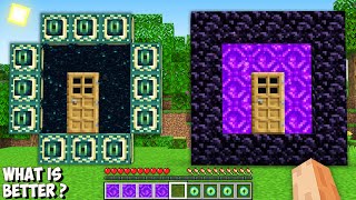 END PORTAL BASE vs NETHER PORTAL HOUSE in Minecraft! Which SECRET PORTAL is BETTER? by Apple Craft 5,392 views 4 weeks ago 8 minutes, 39 seconds