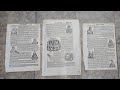 Sheets From a 532 Year Old Book - The Nuremburg Chronicle