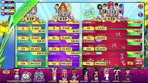 GETTING 3 MONTH STAR VIP ON MSP!!! renewing my vip with 3 months! | auby rose official!!!