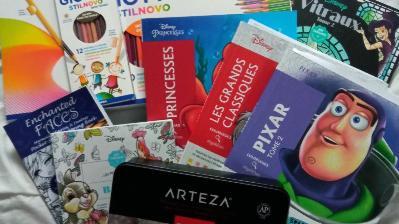 Mes débuts en coloriage, mes crayons, mes livres #coloriage