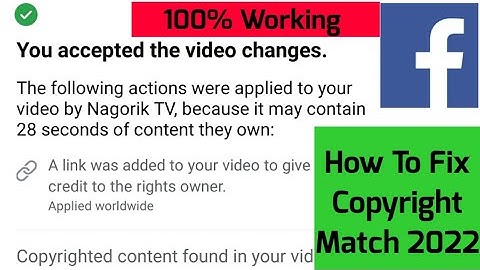 How To Fix Your Video is Partially Muted Facebook || How To Solve Copyright || Facebook copyright