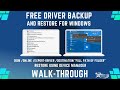 Easy and Free Driver Backup and Restore - Walk-through and Tutorial