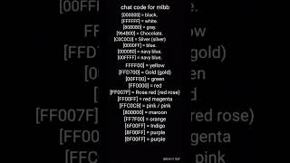 Download Lagu chat color code color for mlbb MP3