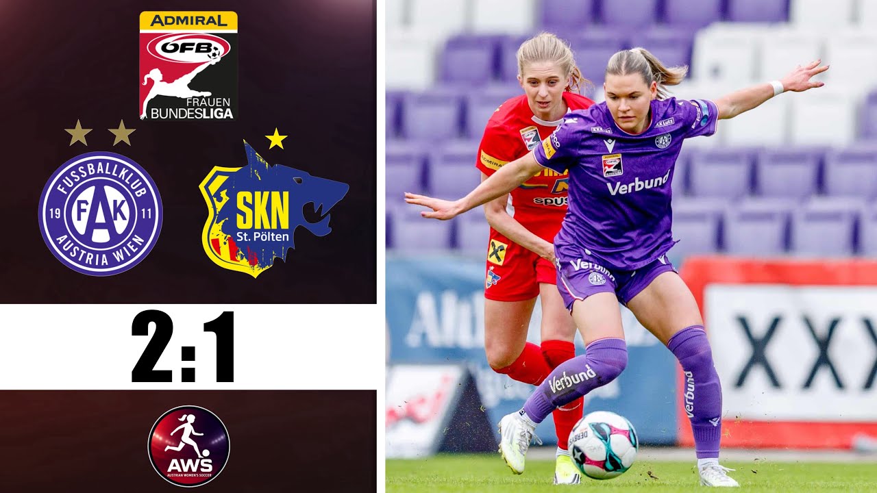 Wölfinnen müssen sich erneut geschlagen geben | FK Austria Wien- SKN ST. Pölten | Nachtrag 12. Runde