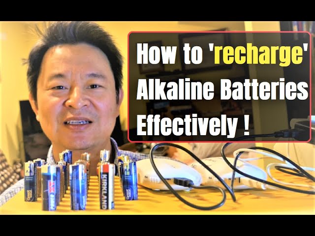 How to recharge or re energize regular alkaline batteries safely and  effectively - YouTube