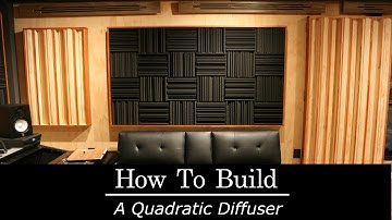 How To Build An Acoustic Quadratic Diffuser - DIY