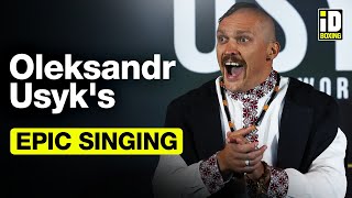 Oleksandr Usyk Epic Song After Anthony Joshua Face Off