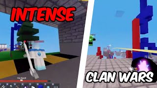 The Most INTENSE IPS Clan Wars In Roblox Bedwars..