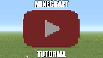 Minecraft Pixel Art Tutorial - Youtube Logo