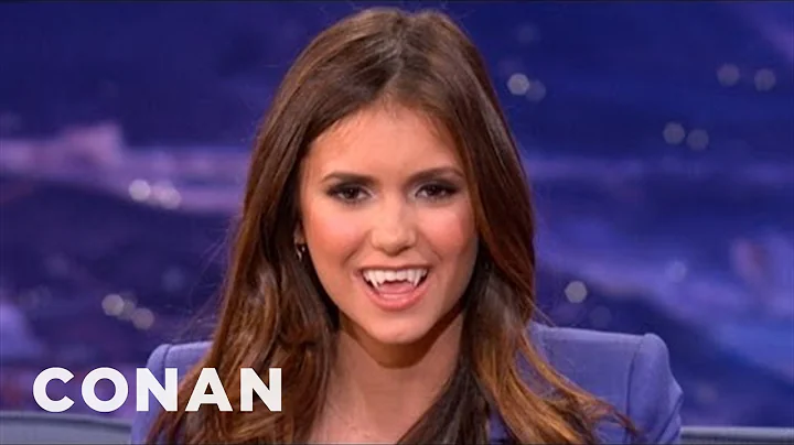 Nina Dobrev Shows How To Make The Sexy Vampire Face | CONAN on TBS - DayDayNews