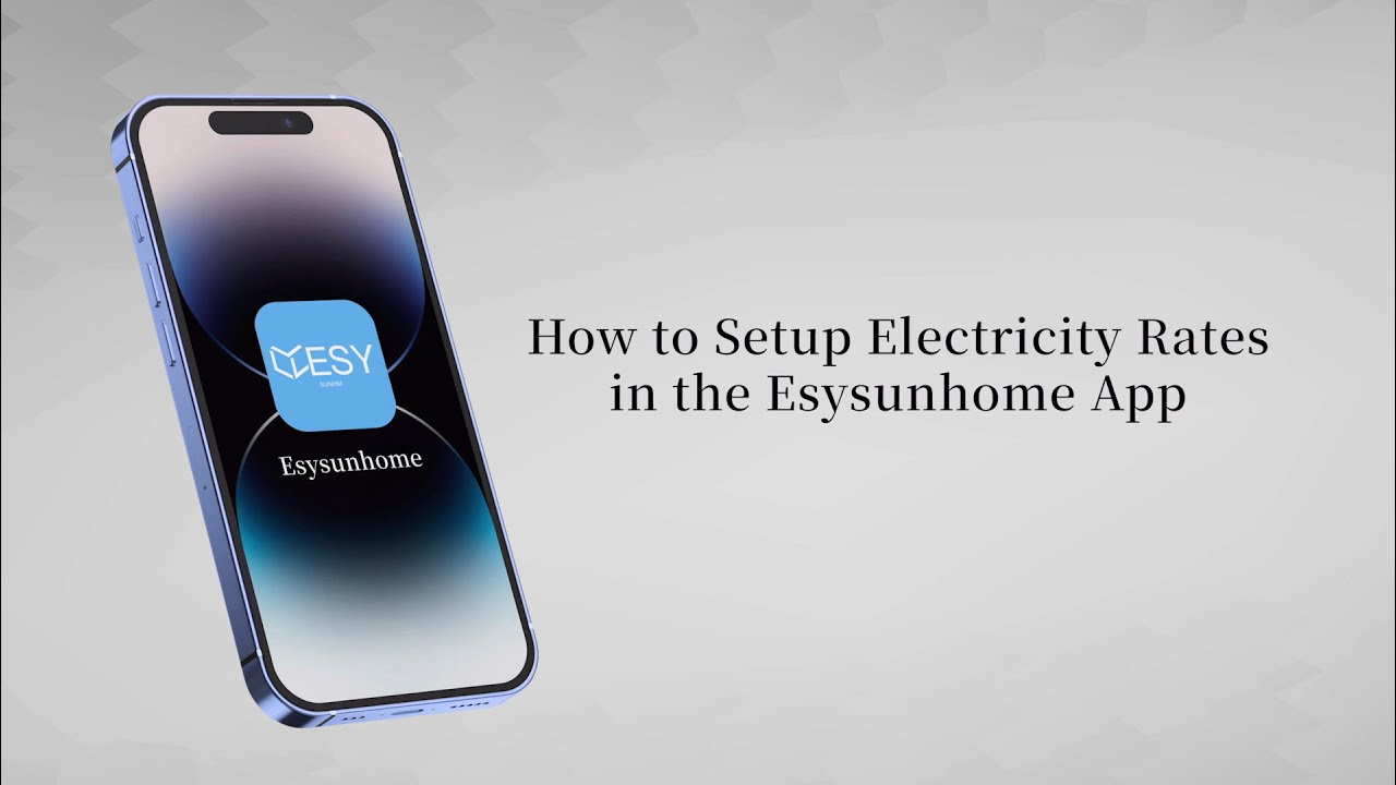 How to Set Up Electricity Rates in the Esysunhome App | Import & Export Pricing Guide
