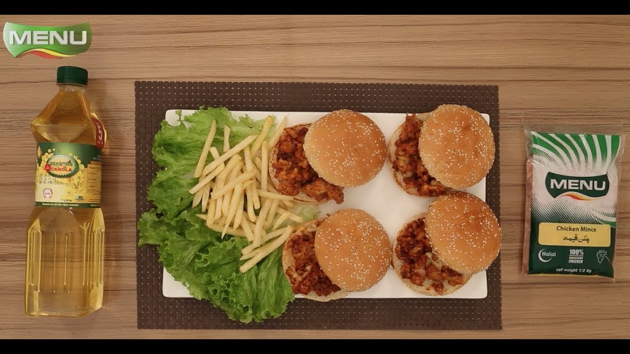 Cheesy Chicken Sloppy Joes By Using Menu Chicken Mince - YouTube