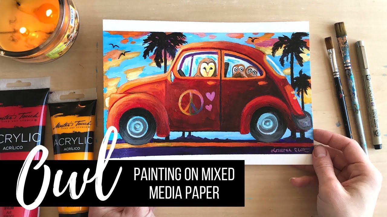 How To Use Acrylic Paint On Paper + 20 Best Paper for Acrylic Painting