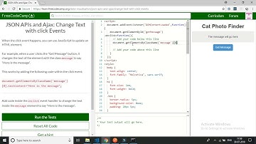 freecodecamp-JSON APIs and Ajax Change Text with click Events-solution