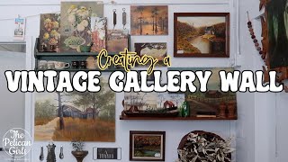 GALLERY WALL STYLING with VINTAGE ART & MORE | Changing up our vintage boutique!