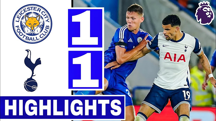 Leicester city vs Tottenham Hotspur (1-1) All GOALS & Extended HIGHLIGHTS 2024!