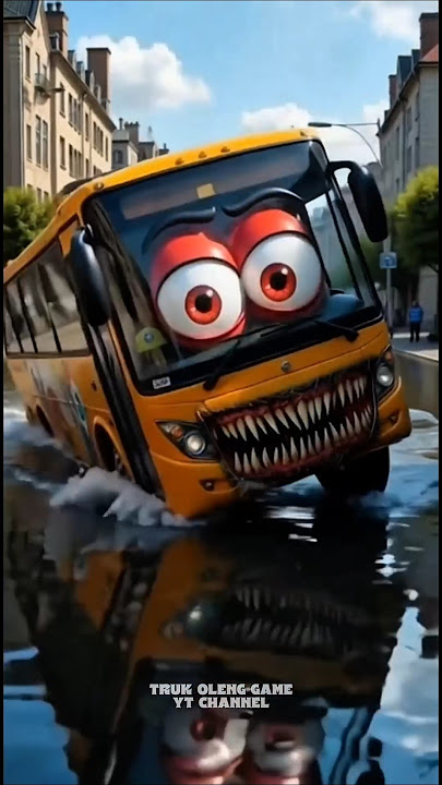 😮bus oleng, dancing bus, bus joget, lorry videos, jcb, mobil mobilan, xe tải nhảy 001 #shorts