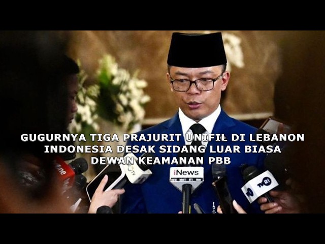 Menlu Sugiono Ucapkan Dukacita atas Gugurnya 3 Prajurit TNI di Lebanon