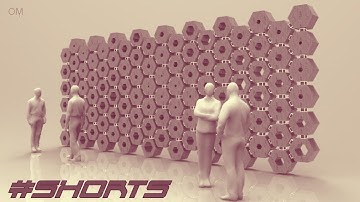 Parametric Wall - grasshopper rhino #shorts