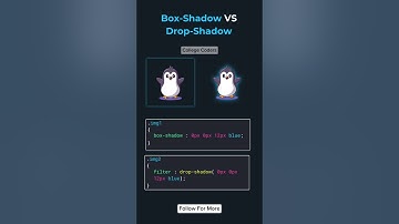 box shadow vs filter drop-shadow #css